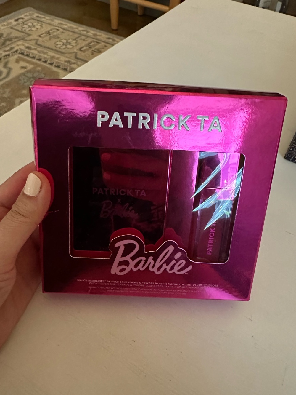 NIB RARE Patrick Ta x Barbie Blush Duo & Lip Plumper Pink Set UNOPENED - Picture 7 of 10